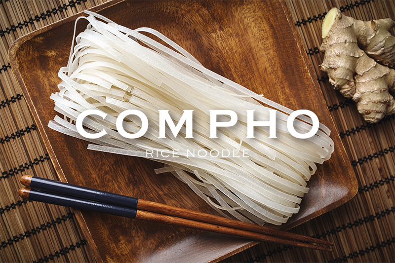 COMPHOの国産米麺が学校給食で提供されました