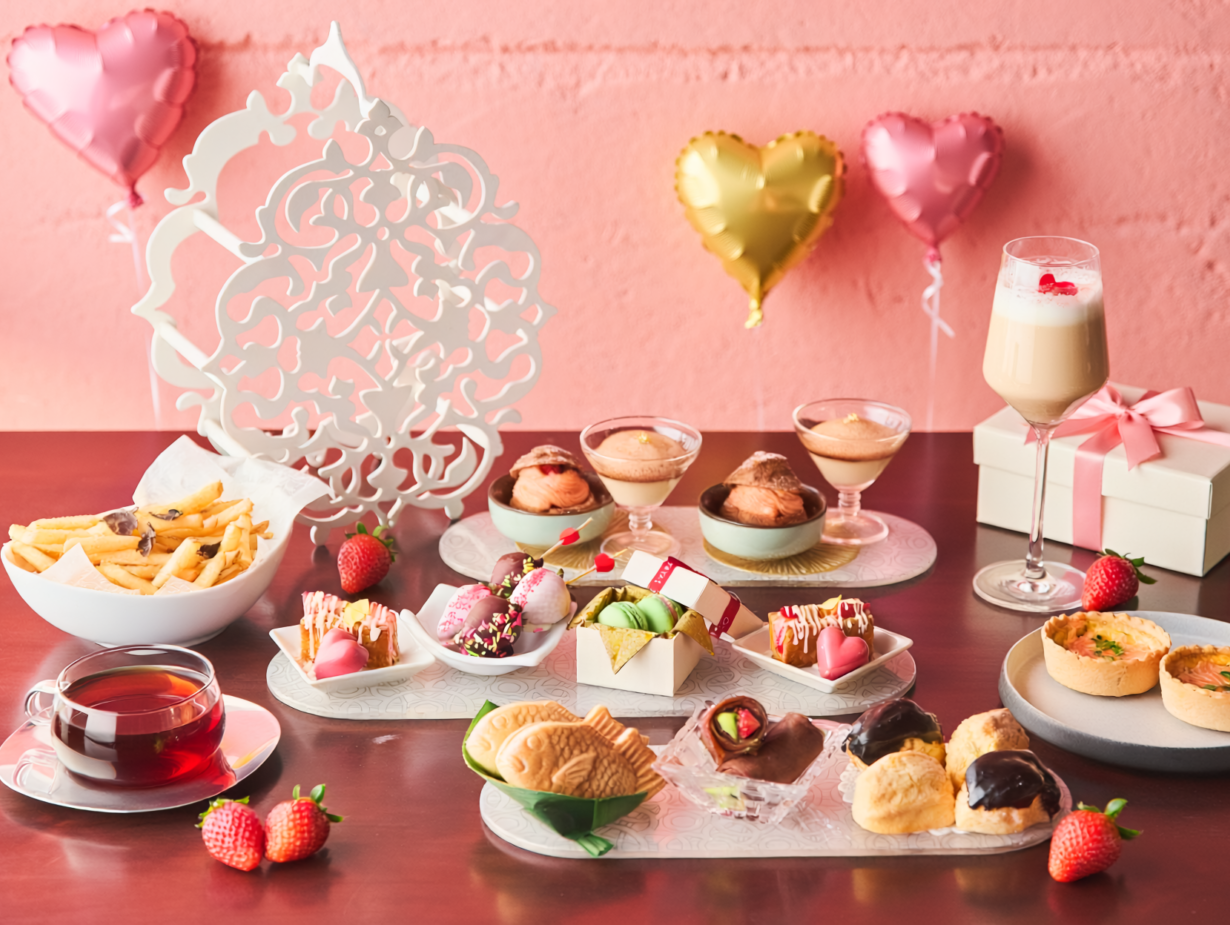 期間限定【Valentine Jewel Afternoon Tea】 Chocolate × Strawberry