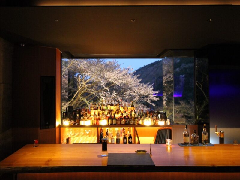 泊まれるバー「bar hotel箱根香山」、桜を眺めながら箱根と小田原の恵みを味わう、カクテルペアリング付き春のディナーコースを提供開始